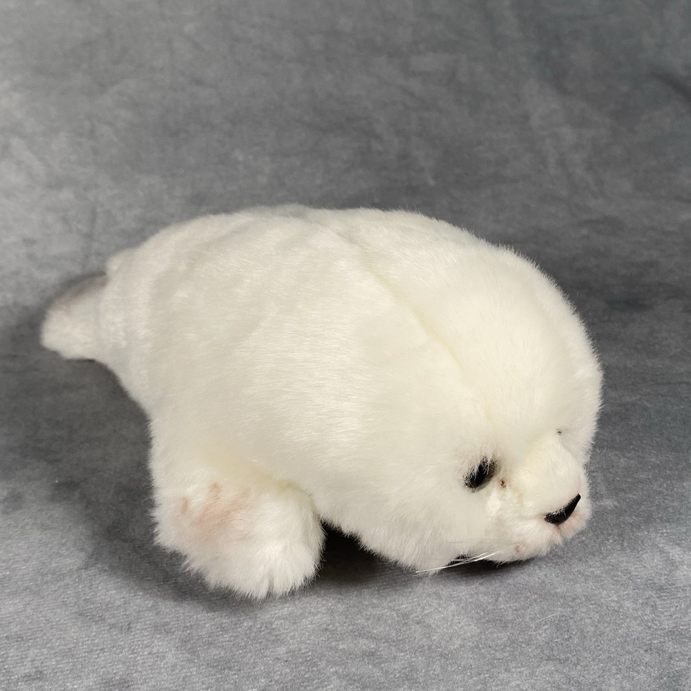 Baby Seal Russ Berrie Yomiko White Plush Stuffed Animal Vintage Collectible